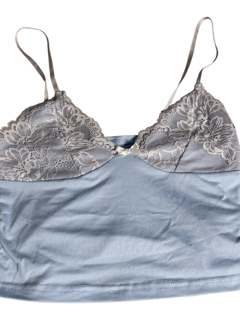SHEIN Light Blue Lace Bandeau Bralette Cami